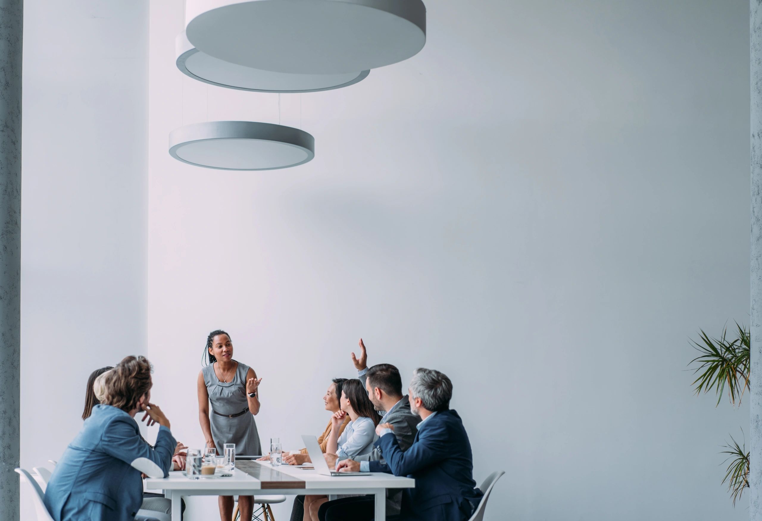 Business team in a collaborative office meeting