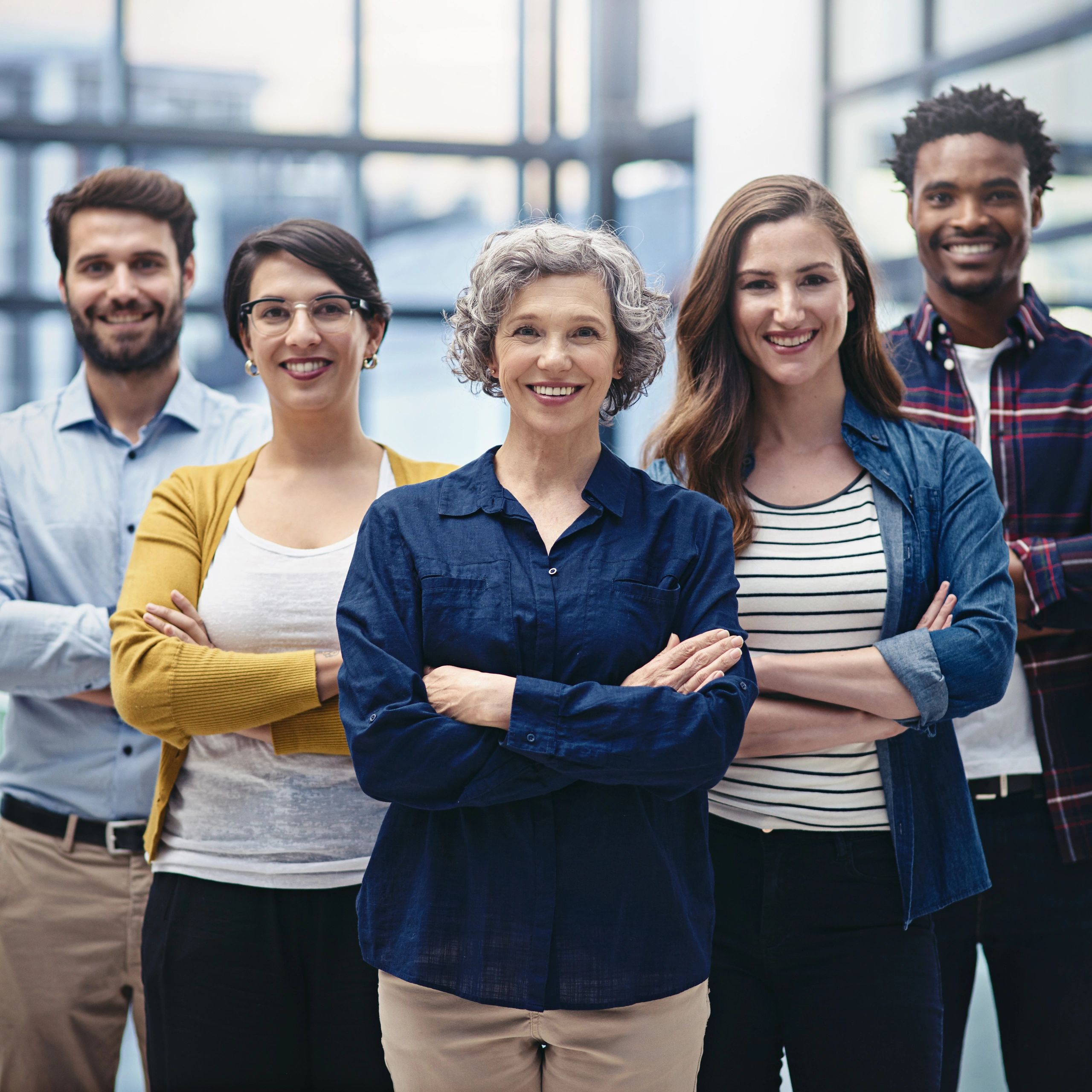 Team portrait representing digital solutions experts